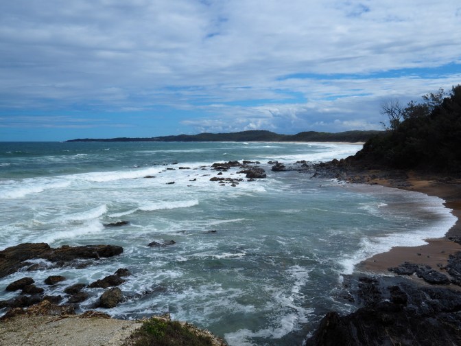 The cove at the end of our journey