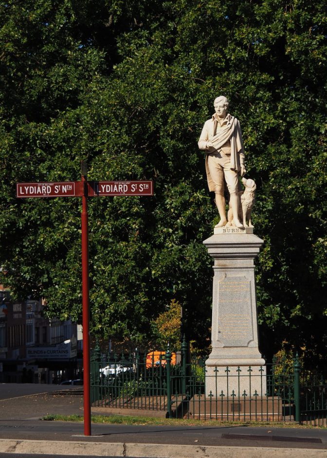 Rabbie Burns Statue Ballarat