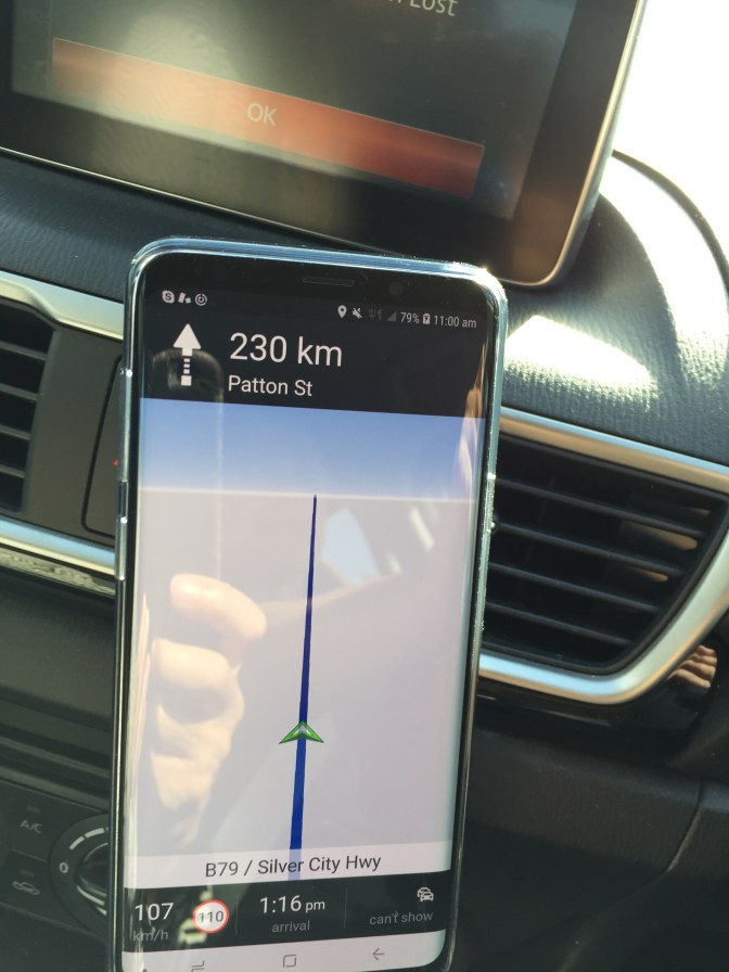 Just go 230 kms up this road, your destination is on the left