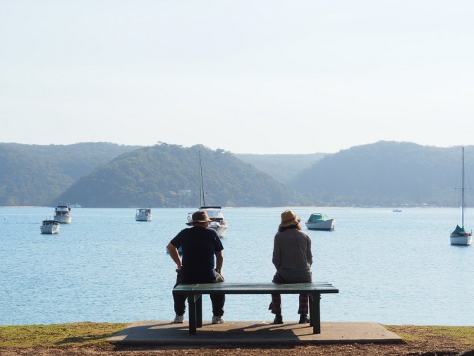 Palm Beach. Enjoying the view after lunch