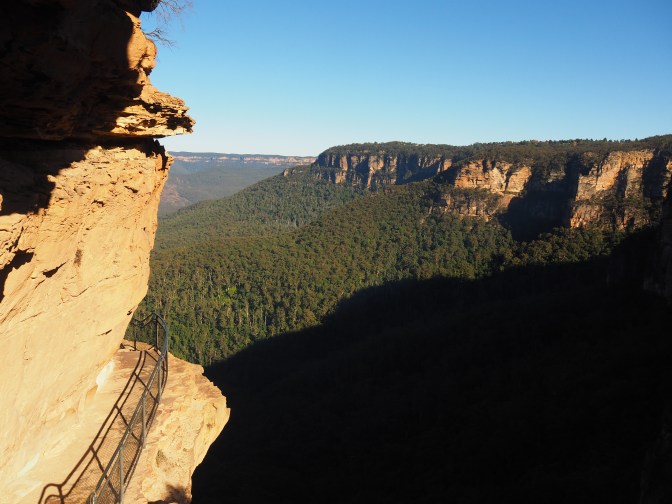 Spectacular view on the cliff path