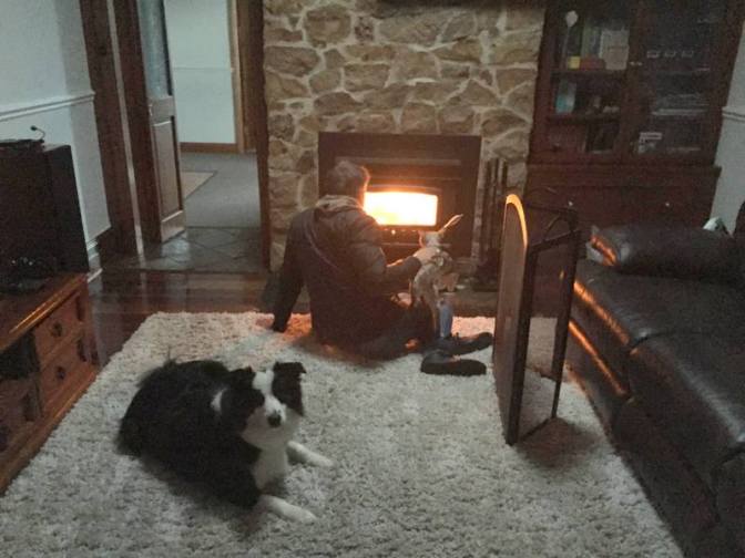 Hurry up and get that fire lit