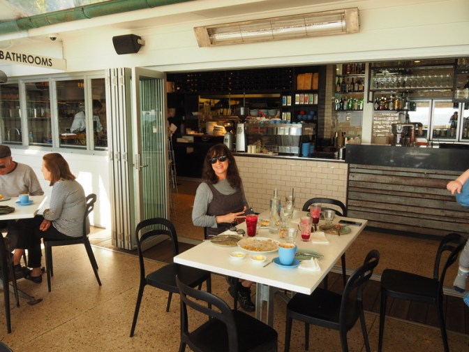 Breakfast by the beach