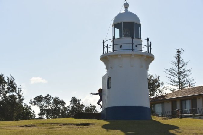 The Richmond River Light, Ballina (and Jenni)