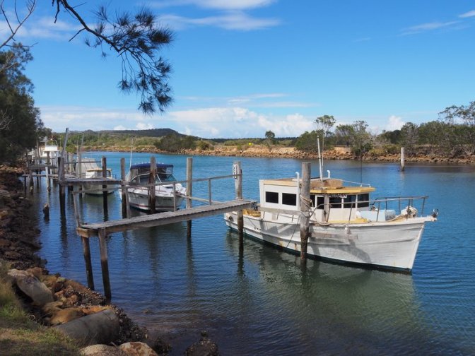 Fishing boats on the river