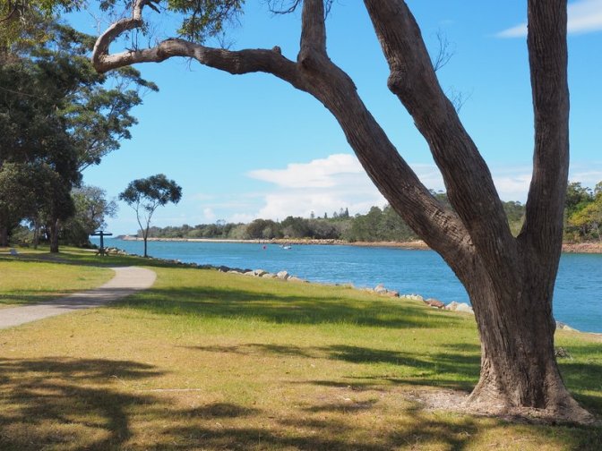 The riverbank parklands