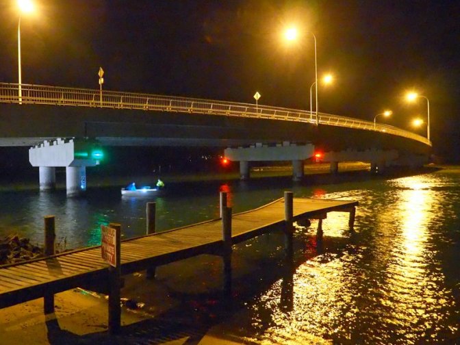 Night Fishing under the bridge