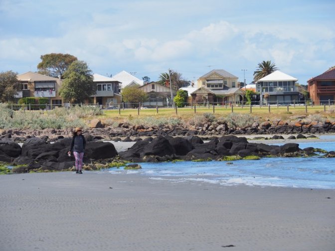 Jenni returns the beach to it's former pristine beauty