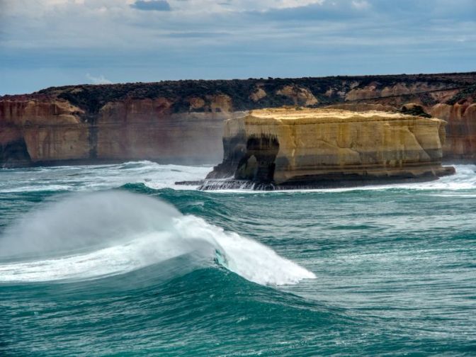 Stormy seas batter the coast