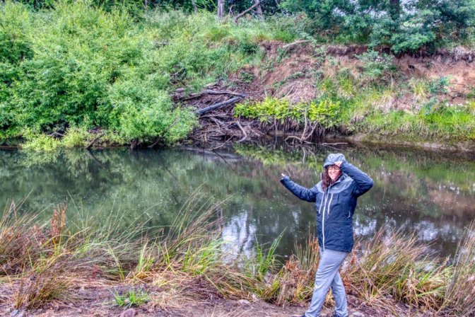 Jenni spots the Platypus