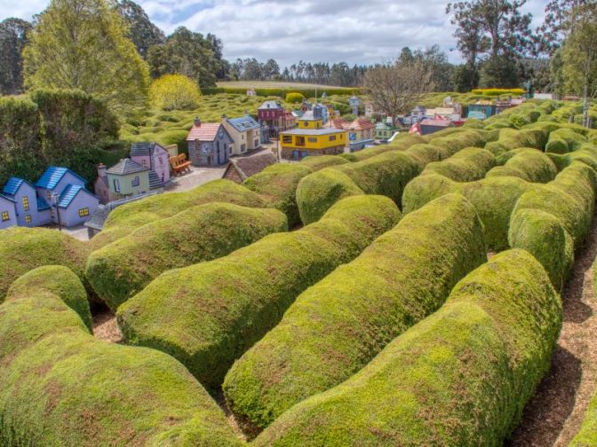 One of the Mazes of Tazmazia and the Model Village