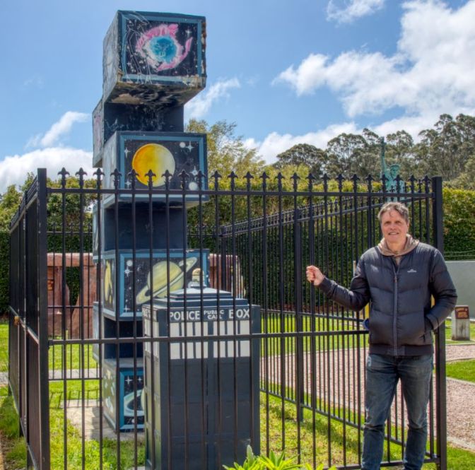 Tardis and an excited child